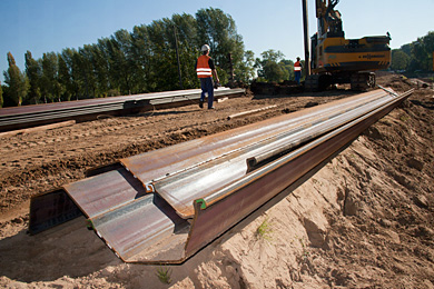 &copy; Helmut Kloth: Spundbohlen